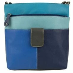 Franco Bonini FB-12242 Multi Coloured Small Leather Shoulder / Cross Body Bag