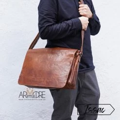 WOMEN Rugged Hide Issac RH-1380 Large Leather Laptop Satchel Bag