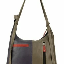 WOMEN Franco Bonini FB-207 Convertible Leather Shoulder Bag / Backpack