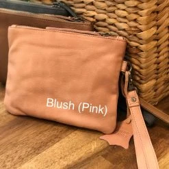 Rugged Hide RH-11289 Gili RFID Leather Clutch Bag With Detachable Wrist Strap