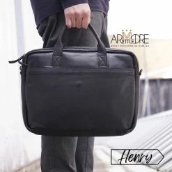 WOMEN Rugged Hide Henry RH-4264 Vintage Business Leather Laptop / Document Brief Bag