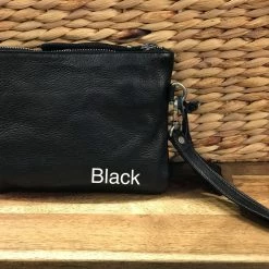 Rugged Hide RH-11289 Gili RFID Leather Clutch Bag With Detachable Wrist Strap