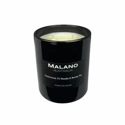 Malano - Made In Tasmania Malano Soy Candle - Cedarwood, Fir Needle & Smoky Fig