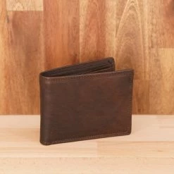 Rugged Hide Tom RH-125 Men's Leather Wallet With Coin