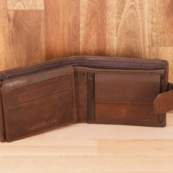 Rugged Hide Samuel RH-108 Men's Leather Wallet With Tab And Coin