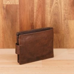 Rugged Hide Samuel RH-108 Men's Leather Wallet With Tab And Coin