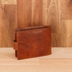 Rugged Hide Samuel RH-108 Men's Leather Wallet With Tab And Coin