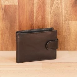Rugged Hide Samuel RH-108 Men's Leather Wallet With Tab And Coin
