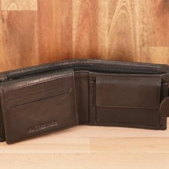 Rugged Hide Samuel RH-108 Men's Leather Wallet With Tab And Coin