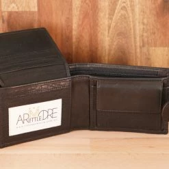Rugged Hide Samuel RH-108 Men's Leather Wallet With Tab And Coin