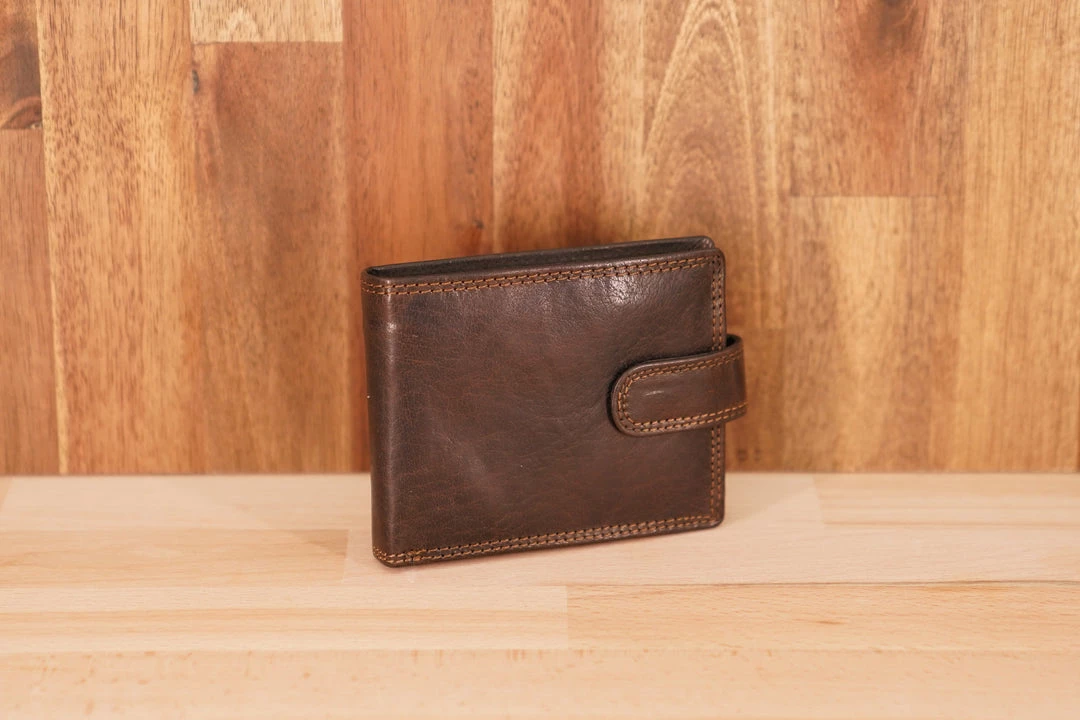 Brand new ๐ Rugged Hide RH-1406 Luca Hard Leather Wallet MEN ๐ 7 Rugged Hide RH-1406 Luca Hard Leather Wallet MEN