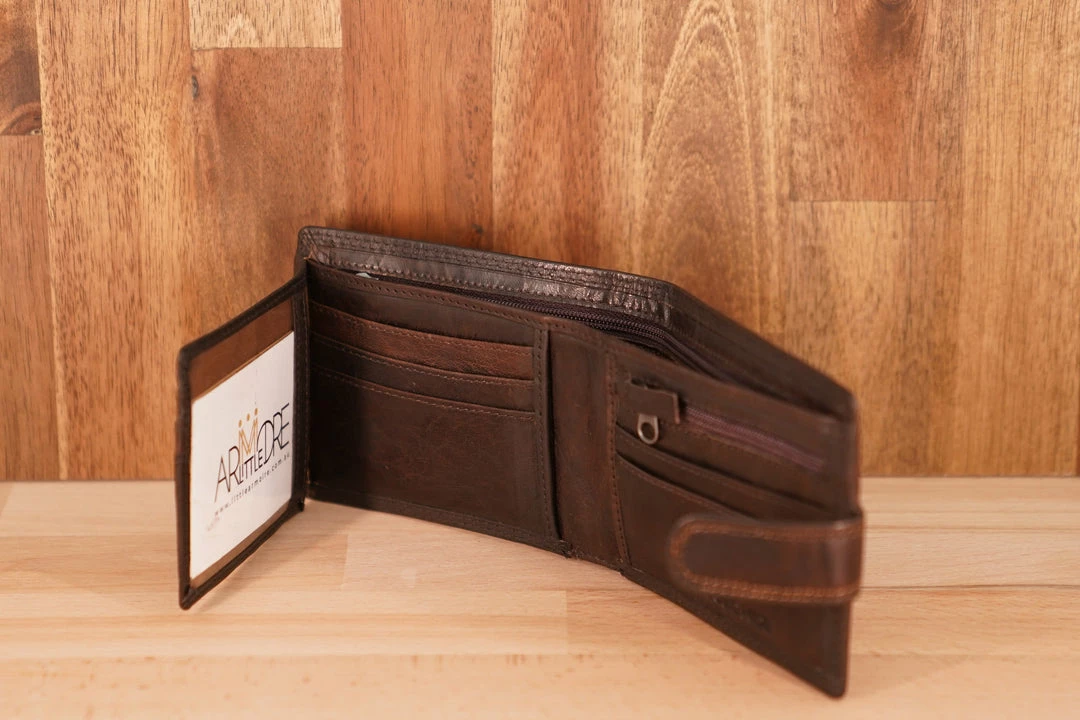 Brand new ๐ Rugged Hide RH-1406 Luca Hard Leather Wallet MEN ๐ 9 Rugged Hide RH-1406 Luca Hard Leather Wallet MEN