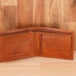 Rugged Hide Jesse RH-128 Jesse Men's Leather Wallet With Coin