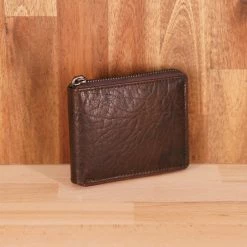 WOMEN Rugged Hide RH-1006 Aris Leather Wallet Zipped Around