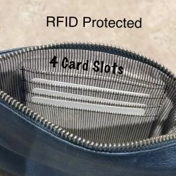 Rugged Hide RH-11289 Gili RFID Leather Clutch Bag With Detachable Wrist Strap