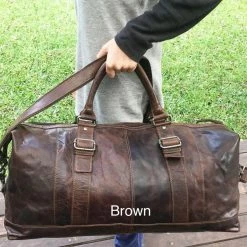 Oran Leather SALE Rugged Hide RH-6004 Toowoomba Leather Overnight Bag