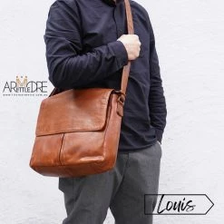 Rugged Hide Louis RH-4266 Business Leather Laptop Satchel Bag WOMEN