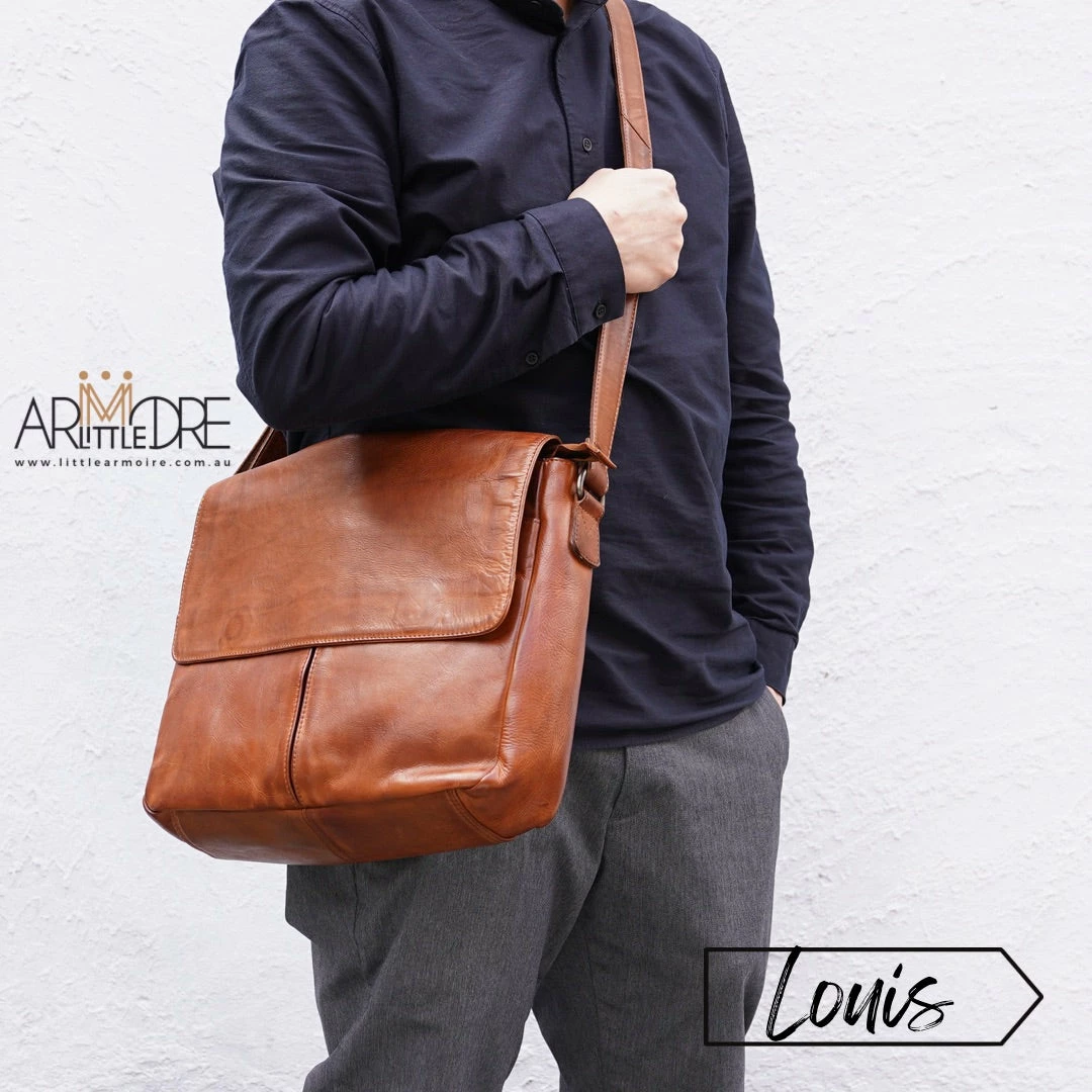 Outlet π Rugged Hide Louis RH-4266 Business Leather Laptop Satchel Bag π© WOMEN π₯ 3 Rugged Hide Louis RH-4266 Business Leather Laptop Satchel Bag WOMEN