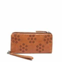 Rugged Hide Nadia RH-1212 Flower Perforation Design Leather Wallet