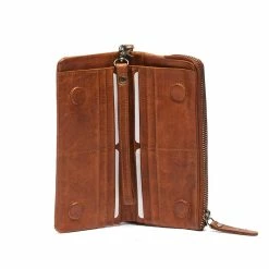 Rugged Hide Nadia RH-1212 Flower Perforation Design Leather Wallet