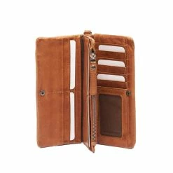 Rugged Hide Megan RH-1215 Flower Perforation Design Leather Wallet