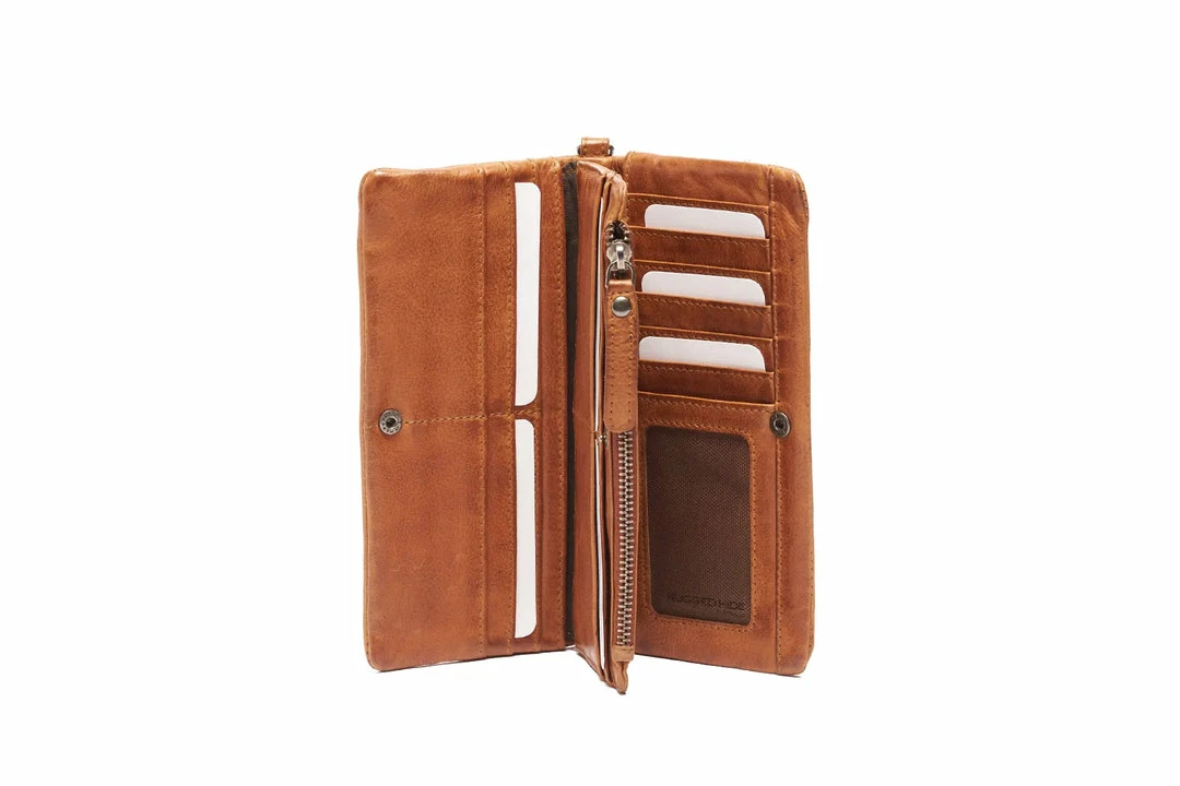 Wholesale 🌟 Rugged Hide Megan RH-1215 Flower Perforation Design Leather Wallet 😉 4 Rugged Hide Megan RH-1215 Flower Perforation Design Leather Wallet