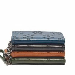 Wholesale 🌟 Rugged Hide Megan RH-1215 Flower Perforation Design Leather Wallet 😉 8 Rugged Hide Megan RH-1215 Flower Perforation Design Leather Wallet