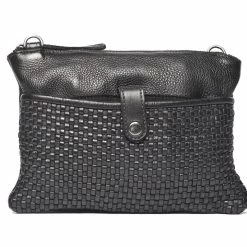 Rugged Hide Harmony RH-2934 Ladies Weave Small Crossbody Leather Bag WOMEN