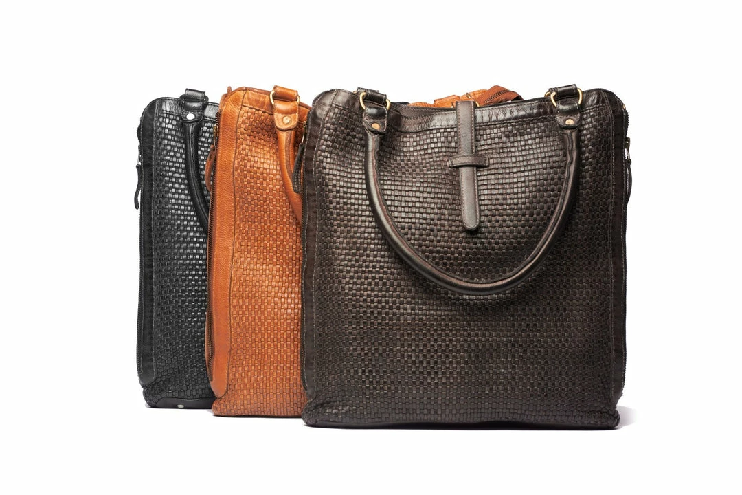 Wholesale π WOMEN Rugged Hide Magnolia RH-2943 Ladies Weave Details Shopper Bag π 4 WOMEN Rugged Hide Magnolia RH-2943 Ladies Weave Details Shopper Bag