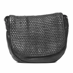 Rugged Hide Bridget RH-2962 Ladies Leather Sling Bag With Weave Detail