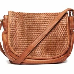 Rugged Hide Bridget RH-2962 Ladies Leather Sling Bag With Weave Detail