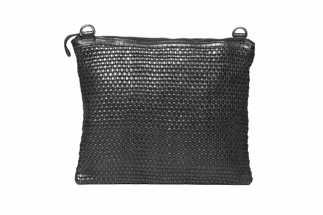 Budget ✨ Rugged Hide Trinity RH-2964 Large Weave Crossbody Leather Clutch Bag 👩 WOMEN 🎁 5 Rugged Hide Trinity RH-2964 Large Weave Crossbody Leather Clutch Bag WOMEN