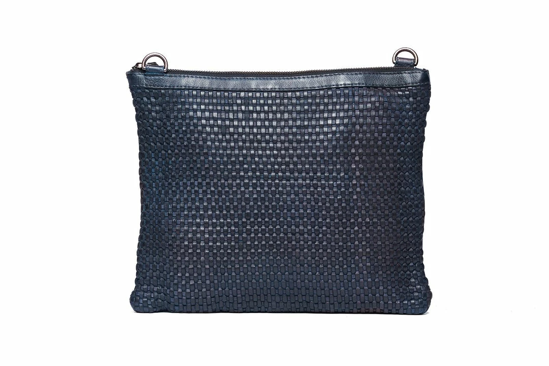 Budget ✨ Rugged Hide Trinity RH-2964 Large Weave Crossbody Leather Clutch Bag 👩 WOMEN 🎁 7 Rugged Hide Trinity RH-2964 Large Weave Crossbody Leather Clutch Bag WOMEN