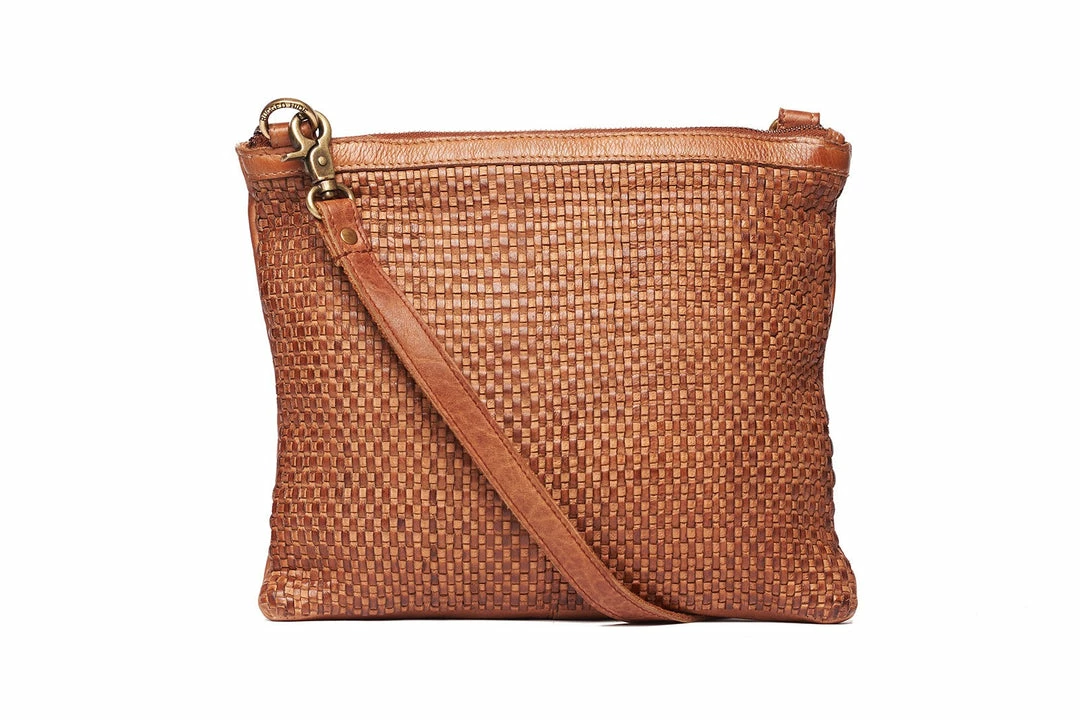 Budget ✨ Rugged Hide Trinity RH-2964 Large Weave Crossbody Leather Clutch Bag 👩 WOMEN 🎁 4 Rugged Hide Trinity RH-2964 Large Weave Crossbody Leather Clutch Bag WOMEN
