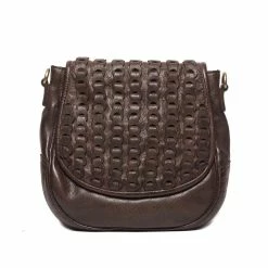 Rugged Hide Shayna RH-4245 Textured Details Leather Cross Body Bag