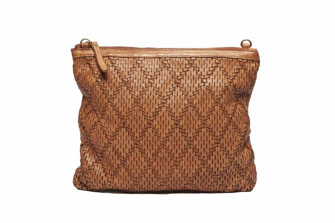Discount 🧨 WOMEN Rugged Hide Sabrina RH-4407 Weave Design Oversized Clutch Bag 🔥 3 WOMEN Rugged Hide Sabrina RH-4407 Weave Design Oversized Clutch Bag