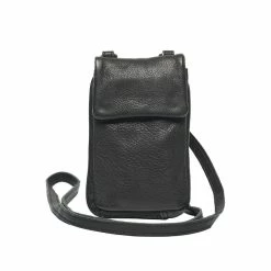 WOMEN Rugged Hide Faith RH-468 Slim Line Leather Mobile Phone Pouch With Card Slots