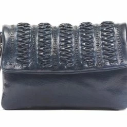 Rugged Hide Cora RH-493 Weave Design Crossbody / Clutch / Wristlet Bag