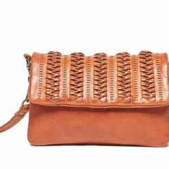 Rugged Hide Cora RH-493 Weave Design Crossbody / Clutch / Wristlet Bag