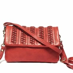 Rugged Hide Cora RH-493 Weave Design Crossbody / Clutch / Wristlet Bag
