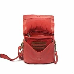 Rugged Hide Cora RH-493 Weave Design Crossbody / Clutch / Wristlet Bag