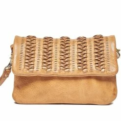 Rugged Hide Cora RH-493 Weave Design Crossbody / Clutch / Wristlet Bag