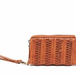 SALE Rugged Hide Hannah RH-495 Zig Zag Weave Design Medium Leather Wallet