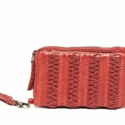 SALE Rugged Hide Hannah RH-495 Zig Zag Weave Design Medium Leather Wallet