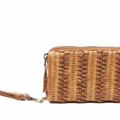 SALE Rugged Hide Hannah RH-495 Zig Zag Weave Design Medium Leather Wallet