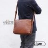 Rugged Hide Ryan-1347 Leather Satchel Bag For IPad Pro