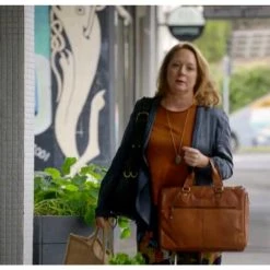 Oran Leather OB-23202 Garnet Vintage Leather Satchel Bag