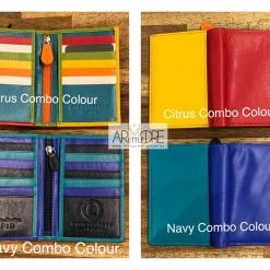 WOMEN Oran Leather RW-02 Zip Mini Leather Card Holder Wallet