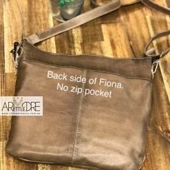 WOMEN Rugged Hide Fiona RH-13644 Multi Zip Soft Leather Crossbody Leather Bag