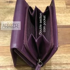 Oran Leather WL-398 Ruby Small Compact Leather Wallet